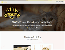 Tablet Screenshot of citypetsvets.com